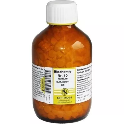 BIOCHEMIE 10 Natrium sulphuricum D 6 tablettia, 1000 kpl