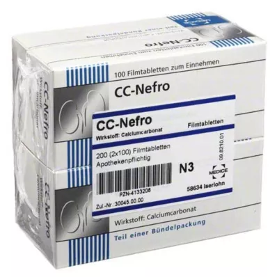 CC-NEFRO Kalvopäällysteiset tabletit, 200 kpl