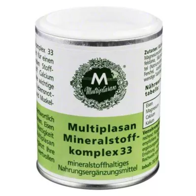 MULTIPLASAN Mineral Complex 33 tablettia, 350 kpl MULTIPLASAN Mineral Complex 33 tablettia, 350 kpl
