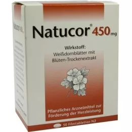 NATUCOR 450 mg kalvopäällysteiset tabletit, 50 kpl