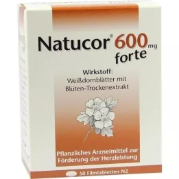 NATUCOR 600 mg forte kalvopäällysteiset tabletit, 50 kpl