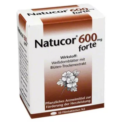 NATUCOR 600 mg forte kalvopäällysteiset tabletit, 50 kpl