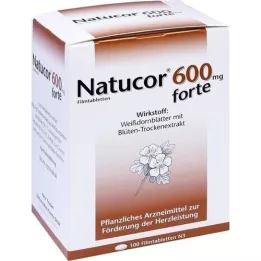 NATUCOR 600 mg forte kalvopäällysteiset tabletit, 100 kpl