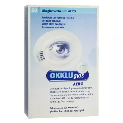 OKKLUGLAS Aero kellolasin sidonta, 20 kpl
