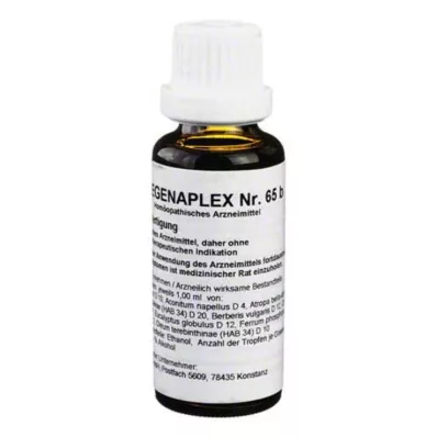 REGENAPLEX N:o 65 b tippaa, 30 ml REGENAPLEX N:o 65 b tippaa, 30 ml