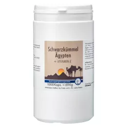 SCHWARZKÜMMEL ÄGYPTEN+E kapselit, 1000 kapselia