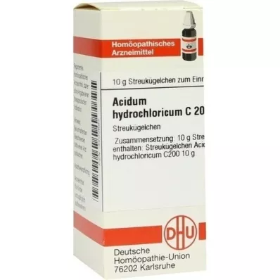 ACIDUM HYDROCHLORICUM C 200 palloa, 10 g
