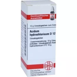 ACIDUM HYDROCHLORICUM D 12 palloa, 10 g