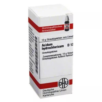 ACIDUM HYDROCHLORICUM D 12 palloa, 10 g