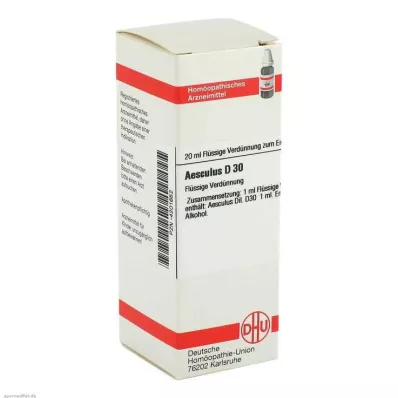 AESCULUS D 30 Laimennus, 20 ml AESCULUS D 30 Laimennus, 20 ml