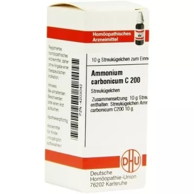 AMMONIUM CARBONICUM C 200 palloa, 10 g