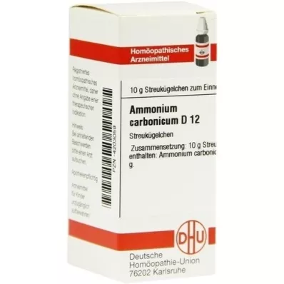 AMMONIUM CARBONICUM D 12 palloa, 10 g