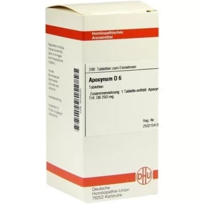 APOCYNUM D 6 tablettia, 200 kpl