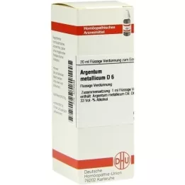 ARGENTUM METALLICUM D 6 Laimennus, 20 ml