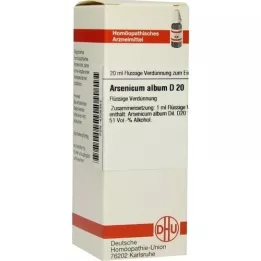 ARSENICUM ALBUM D 20 Laimennus, 20 ml