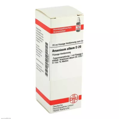 ARSENICUM ALBUM D 20 Laimennus, 20 ml ARSENICUM ALBUM D 20 Laimennus, 20 ml