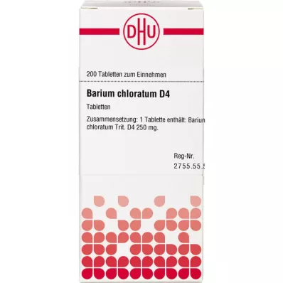 BARIUM CHLORATUM D 4 tablettia, 200 kpl
