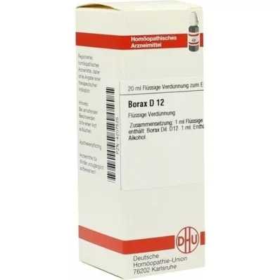 BORAX D 12 Laimennus, 20 ml