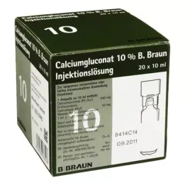 CALCIUMGLUCONAT 10% MPC Injektioneste, liuos, 20X10 ml