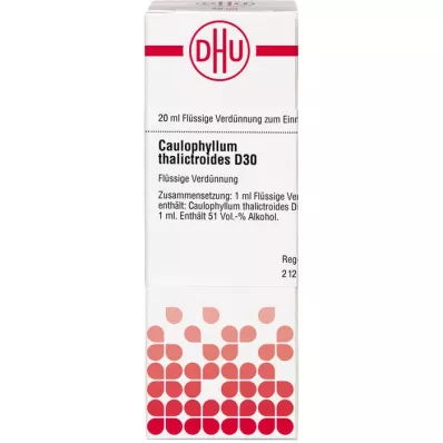 CAULOPHYLLUM THALICTROIDES D 30 Laimennus, 20 ml