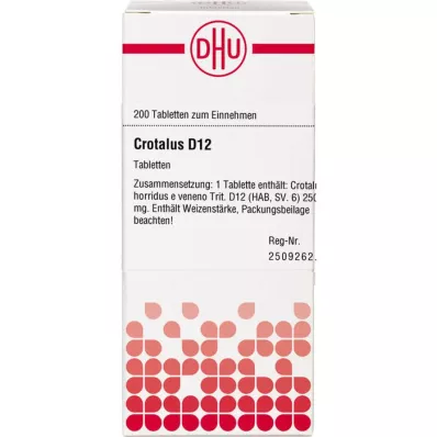 CROTALUS D 12 tablettia, 200 kpl