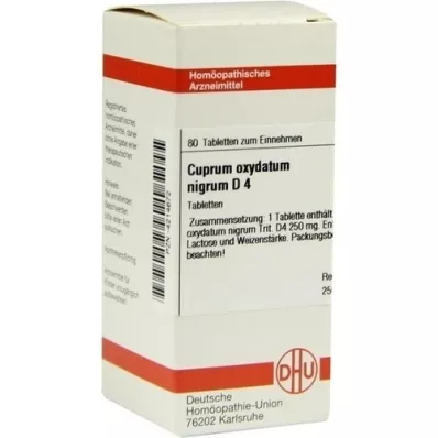 CUPRUM OXYDATUM nigrum D 4 tablettia, 80 kpl