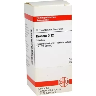 DROSERA D 12 tablettia, 80 kpl