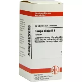 GINKGO BILOBA D 4 tablettia, 80 kpl