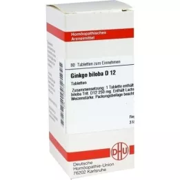 GINKGO BILOBA D 6 tablettia, 80 kpl