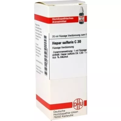 HEPAR SULFURIS C 30 -laimennos, 20 ml