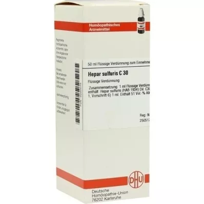 HEPAR SULFURIS C 30 Laimennus, 50 ml