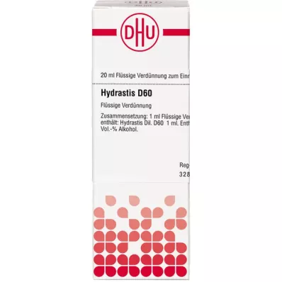HYDRASTIS D 60 Laimennus, 20 ml