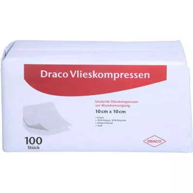 VLIESKOMPRESSEN ei-steriili 10x10 cm 8x, 100 kpl