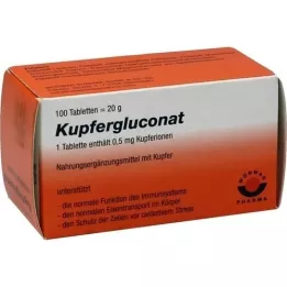 KUPFERGLUCONAT Tabletit, 100 kpl