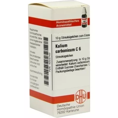 KALIUM CARBONICUM C 6 pallot, 10 g