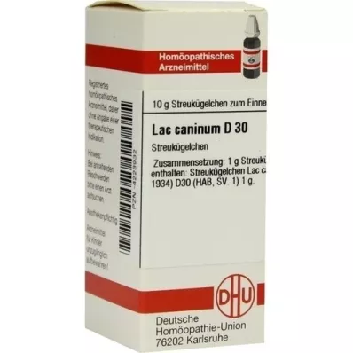 LAC CANINUM D 30 palloa, 10 g