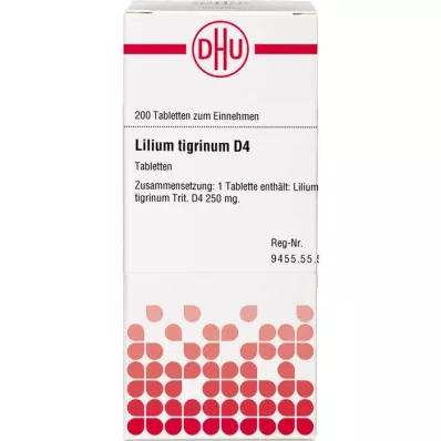 LILIUM TIGRINUM D 4 tablettia, 200 kpl
