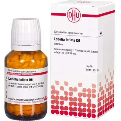 LOBELIA INFLATA D 6 tablettia, 200 kpl