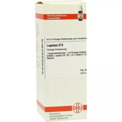 LUPULUS D 6 Laimennus, 50 ml
