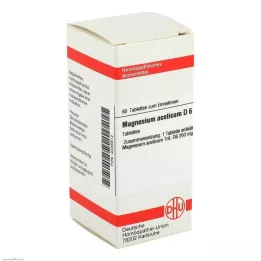 MAGNESIUM ACETICUM D 6 tablettia, 80 kpl