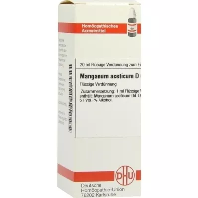 MANGANUM ACETICUM D 6 Laimennus, 20 ml