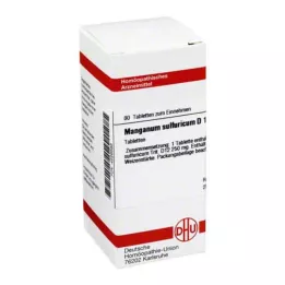 MANGANUM SULFURICUM D 12 tablettia, 80 kpl