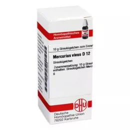 MERCURIUS VIVUS D 12 palloa, 10 g