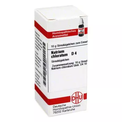 NATRIUM CHLORATUM D 4 palloa, 10 g NATRIUM CHLORATUM D 4 palloa, 10 g