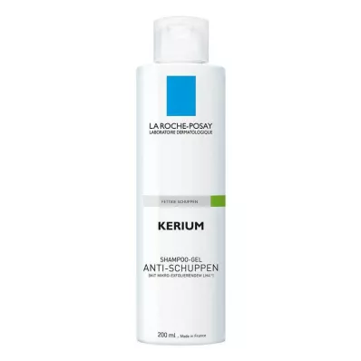ROCHE-POSAY Kerium rasvoittuvan ihon geelishampoo, 200 ml