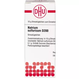 NATRIUM SULFURICUM D 200 palloa, 10 g