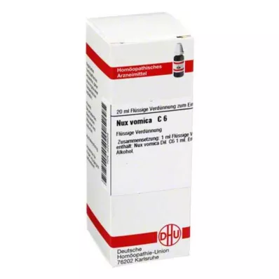 NUX VOMICA C 6 Laimennus, 20 ml NUX VOMICA C 6 Laimennus, 20 ml