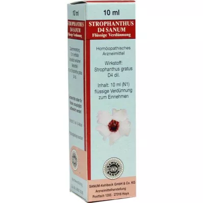 STROPHANTHUS D 4 Sanum-tippaa, 10 ml STROPHANTHUS D 4 Sanum-tippaa, 10 ml