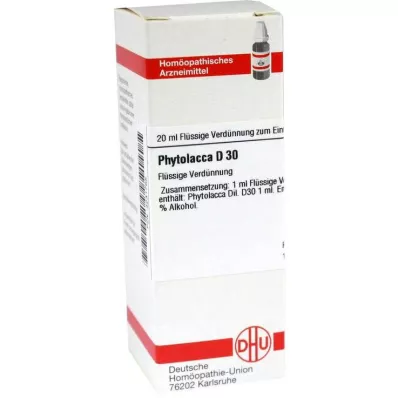 PHYTOLACCA D 30 Laimennus, 20 ml