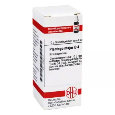 PLANTAGO MAJOR D 4 palloa, 10 g PLANTAGO MAJOR D 4 palloa, 10 g